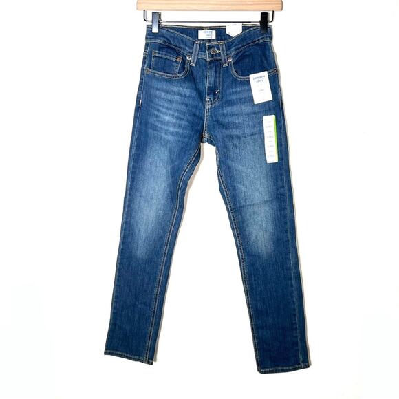 NWT Levi's medium wash skinny jeans with adjustable waist youth size 12 B96 - Picture 1 of 4